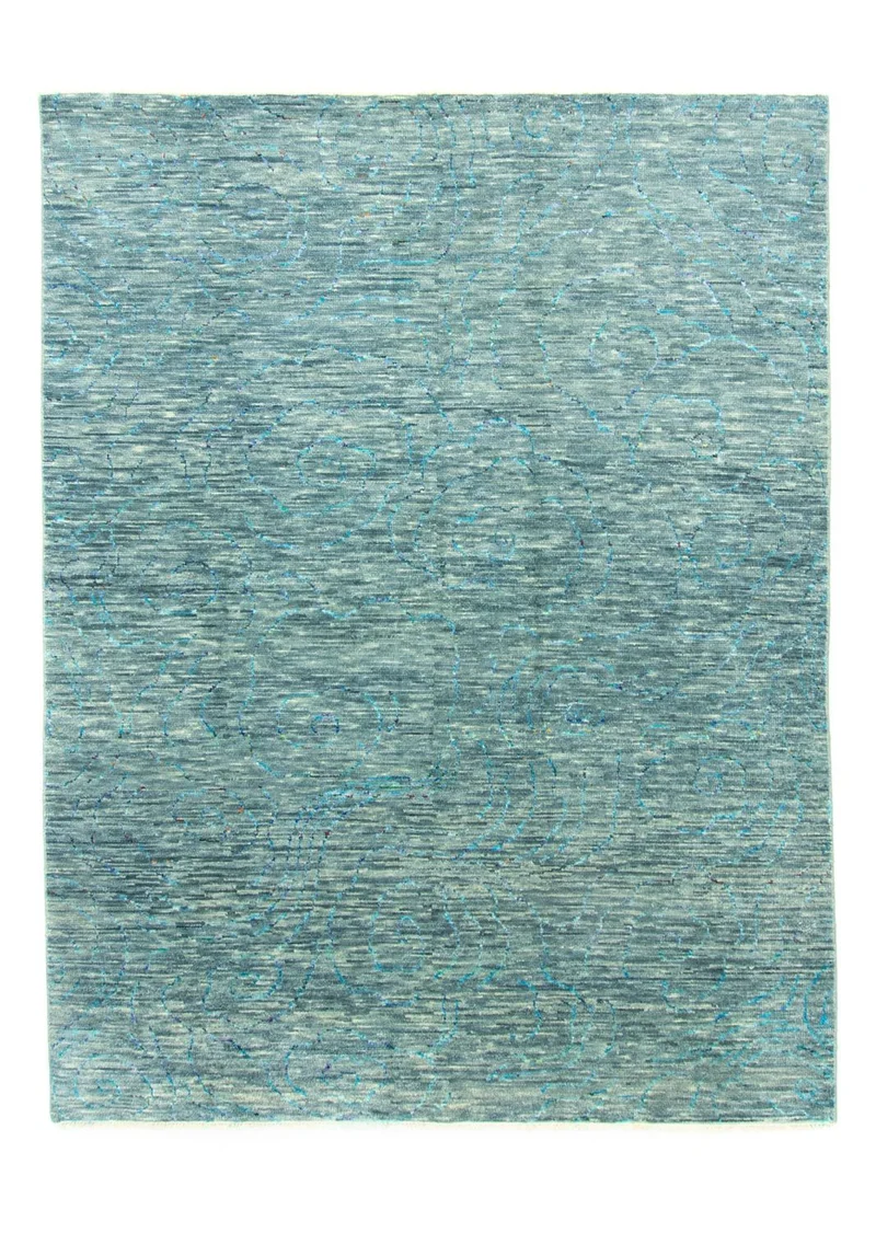 Designer Teppich 215x270cm - grün