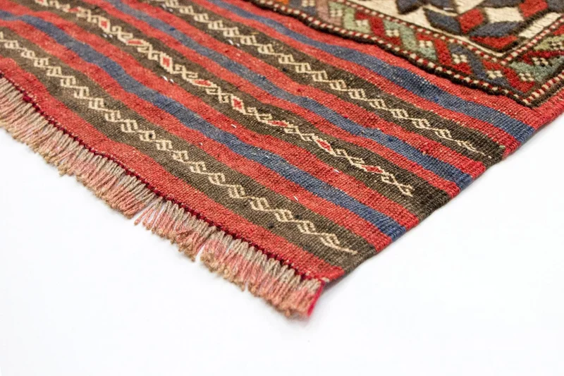 Kelim Afghan Teppich 82x370cm - beige