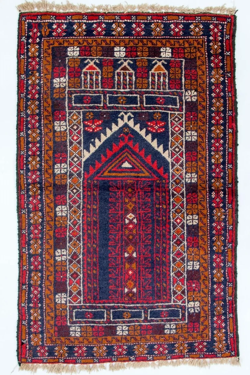 Belutsch Teppich 75x123cm - Orientteppich - mehrfarbig