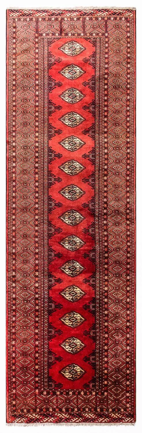 Turkaman Teppich 106x369cm - Orientteppich - rot
