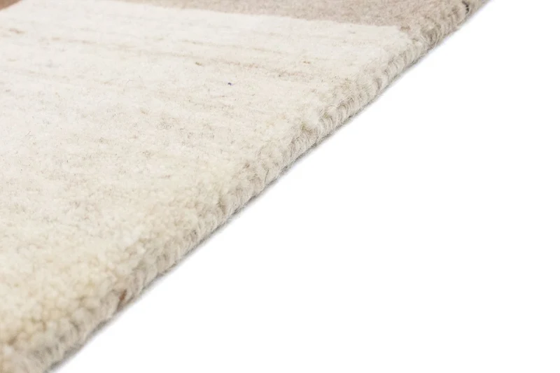 Gabbeh Teppich Softy 198x292cm - Wollteppich - braun