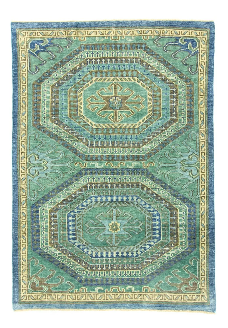 Designer Teppich 180x250cm - seegrün