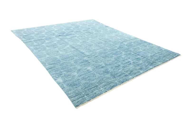 Designer Teppich 243x303cm - hellblau