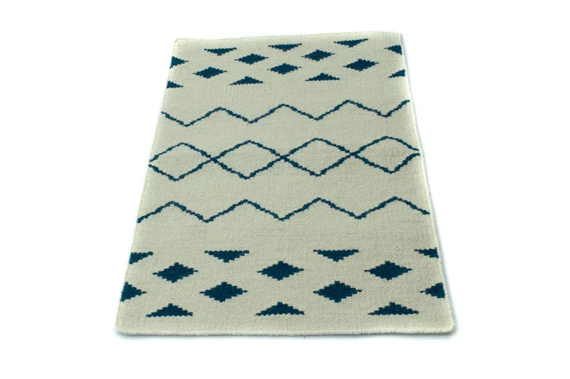 Kelim Modern Teppich 62x95cm - Wollteppich