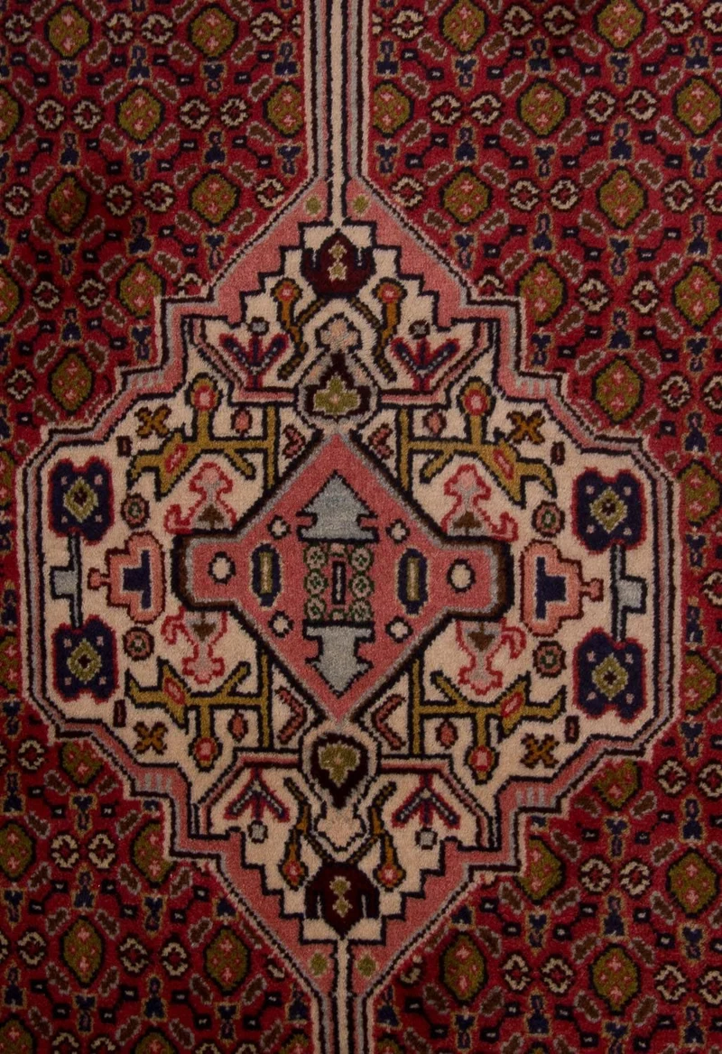 Senneh Teppich 78x305cm - Perserteppich - hellrot