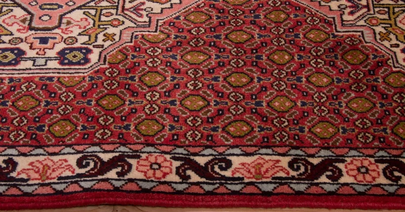 Senneh Teppich 78x305cm - Perserteppich - hellrot