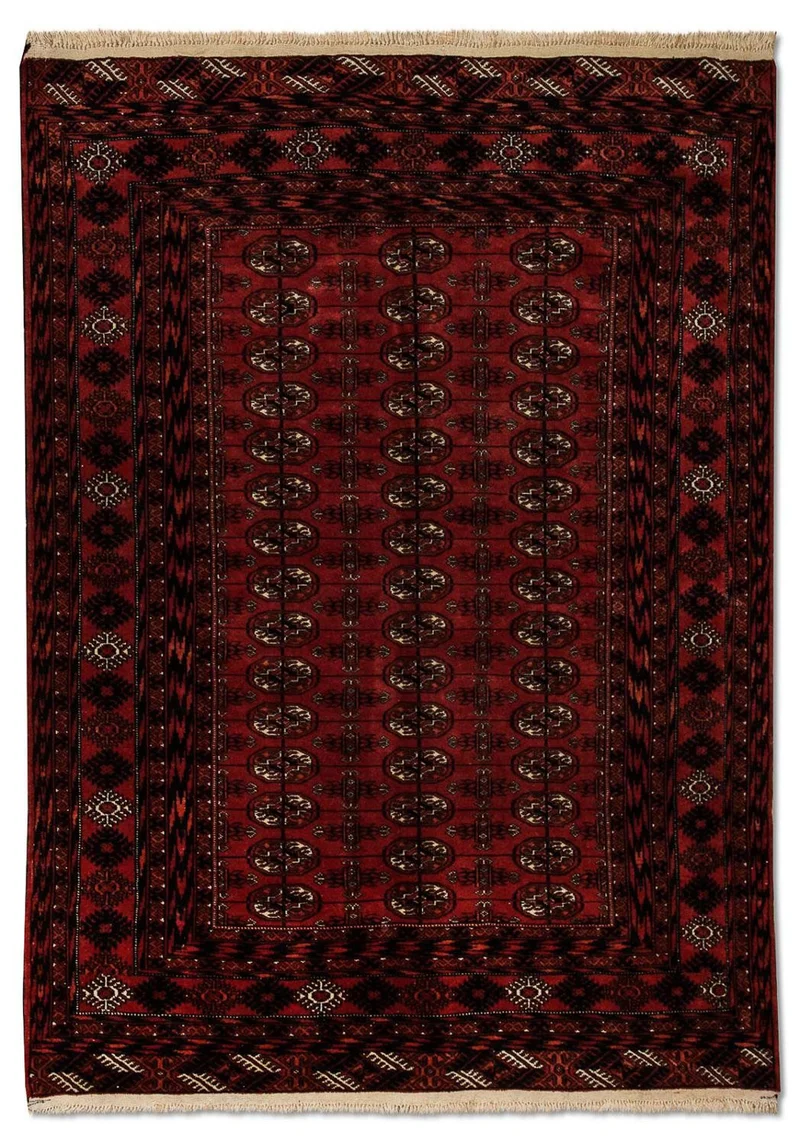 Buchara Teppich 120x164cm - Orientteppich - rot