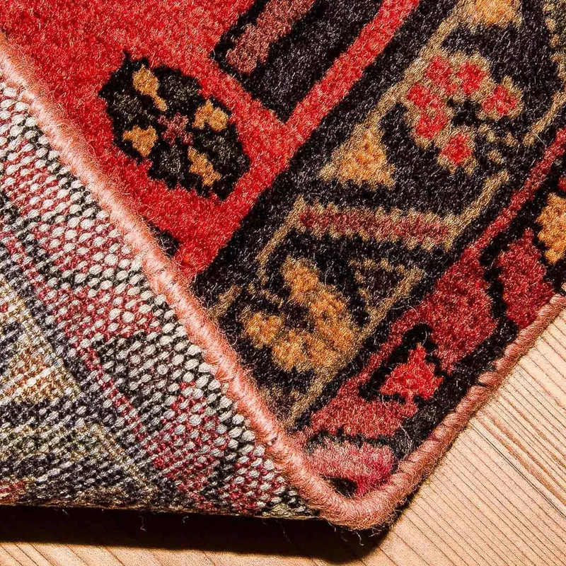 Hamadan Teppich 61x102cm - Perserteppich - rot