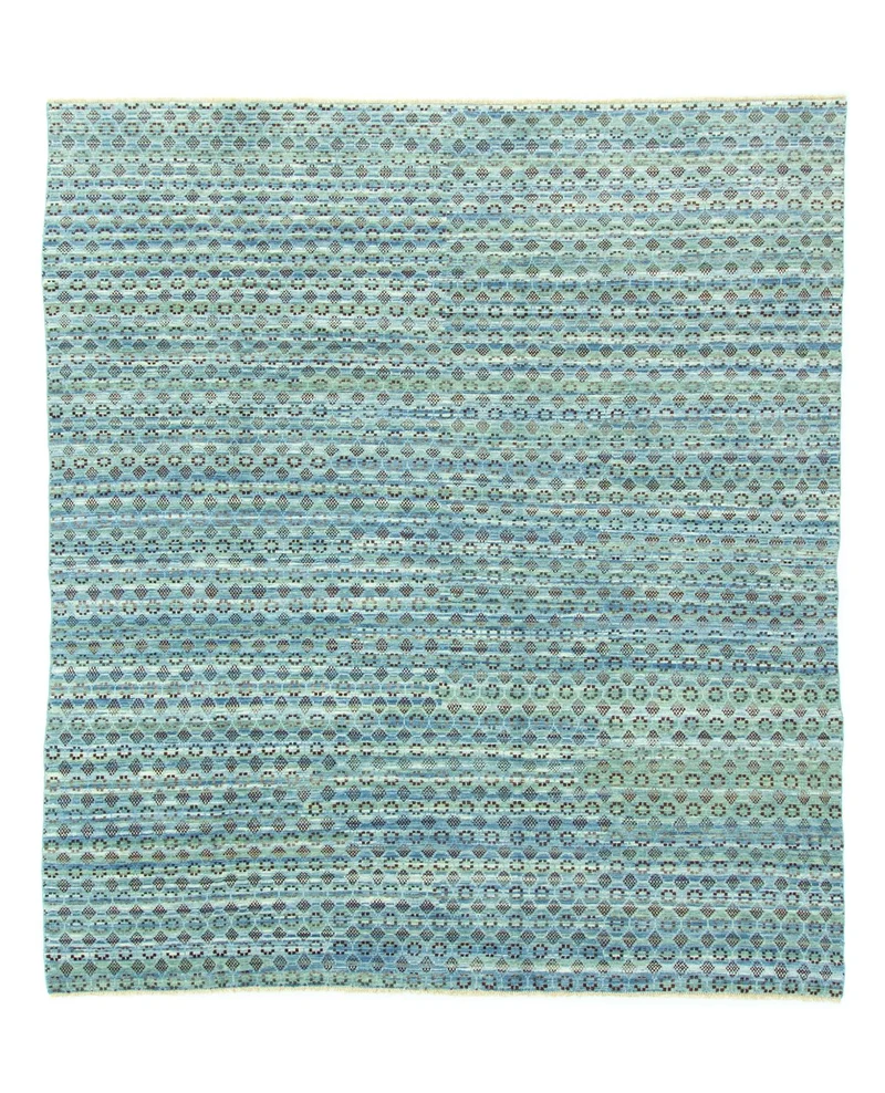 Designer Teppich 244x270cm - hellblau