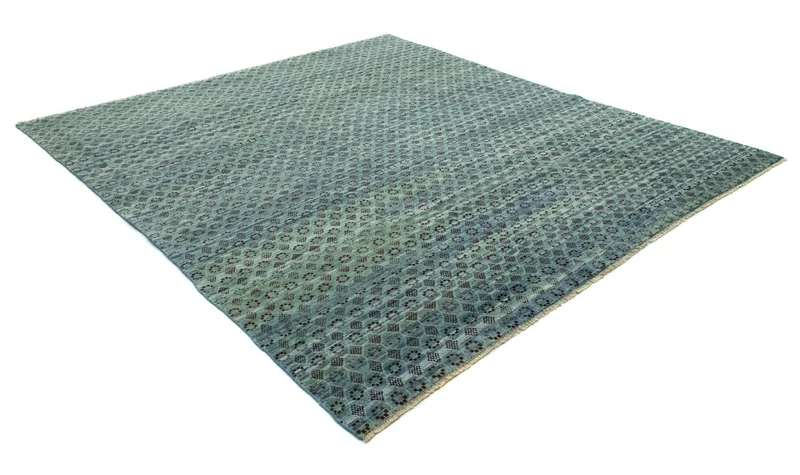 Designer Teppich 244x270cm - hellblau