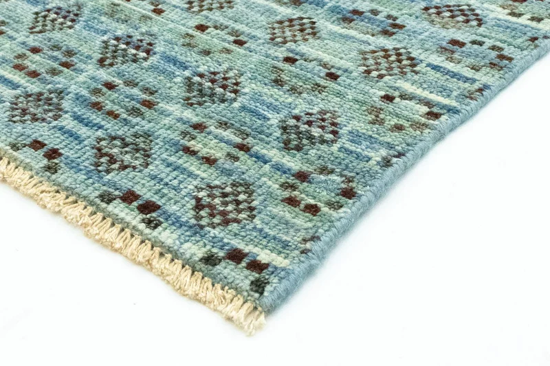 Designer Teppich 244x270cm - hellblau