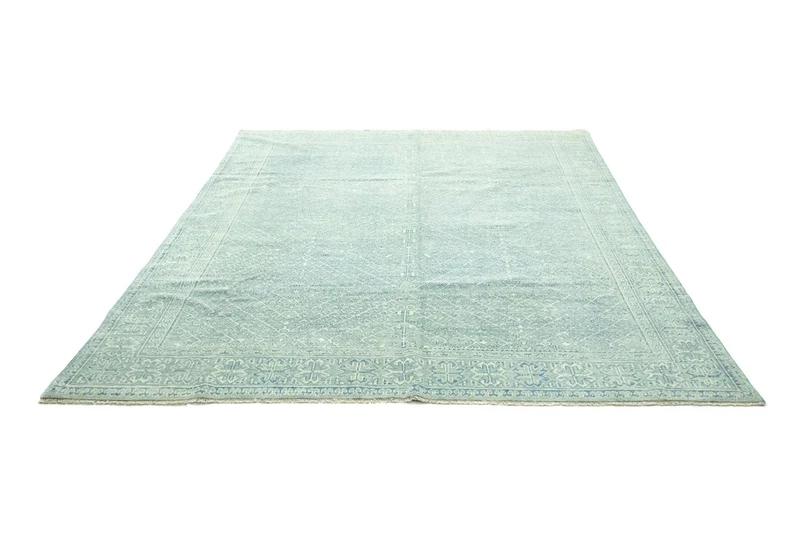 Designer Teppich 258x301cm - hellblau