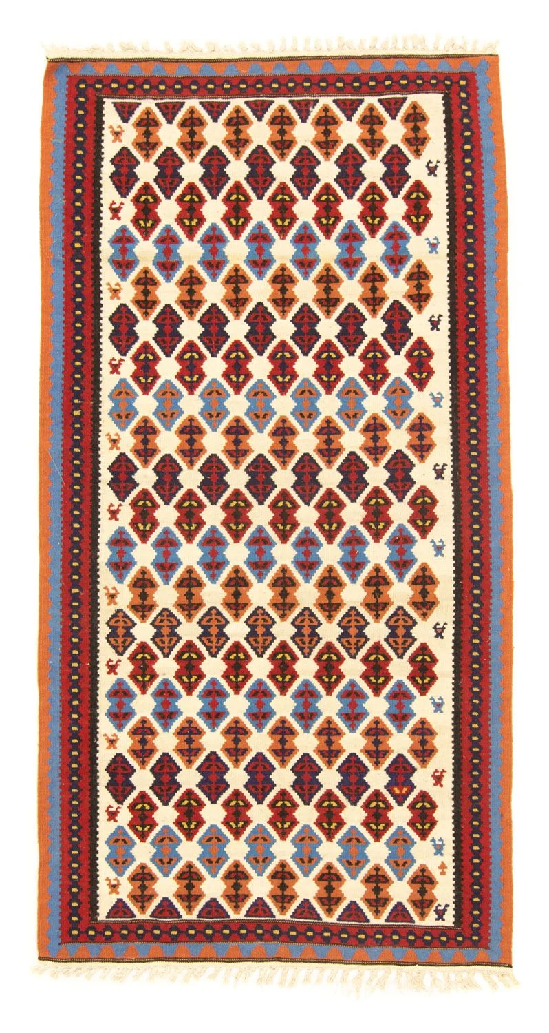 Kelim Teppich Old 114x221cm - beige