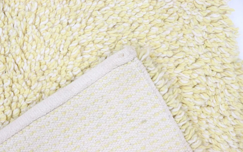 Hochflor Teppich 90x158cm - beige