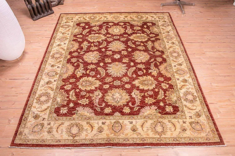 Ziegler Teppich 178x219cm - Orientteppich - bordeauxrot