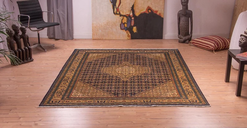 Ardebil Teppich 195x256cm - Perserteppich - blau