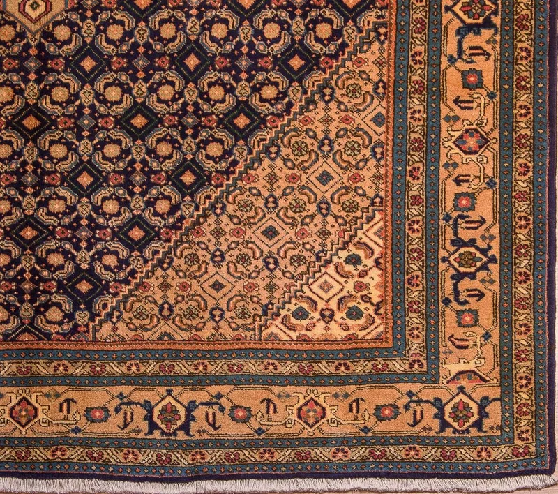 Ardebil Teppich 195x256cm - Perserteppich - blau