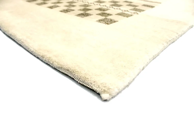 Loribaft Teppich Perser 142x199cm - Wollteppich - beige