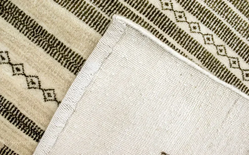 Loribaft Teppich Perser 142x199cm - Wollteppich - beige