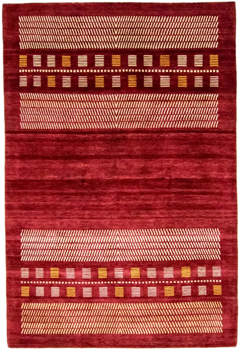 Loribaft Teppich Perser 198x300cm - Wollteppich - rot
