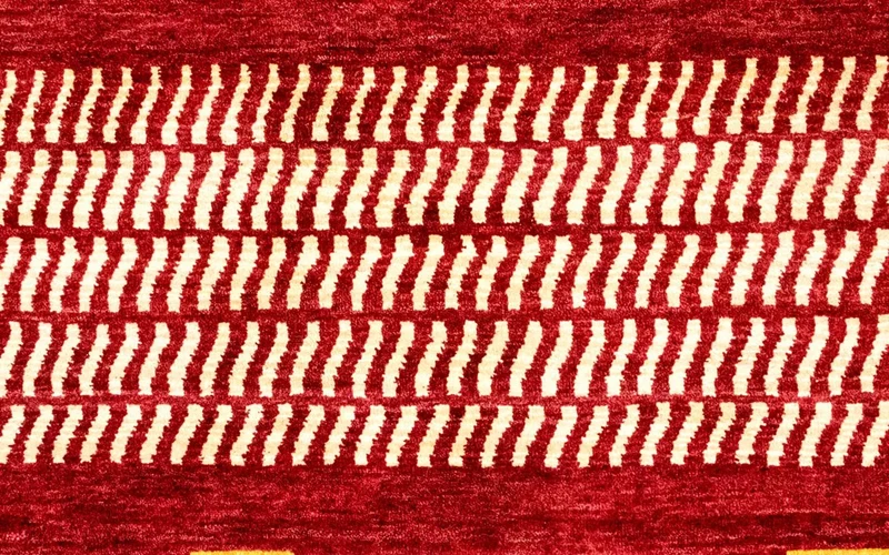 Loribaft Teppich Perser 198x300cm - Wollteppich - rot