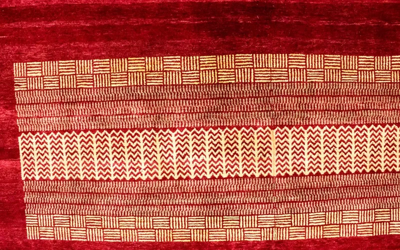 Loribaft Teppich Perser 202x297cm - Wollteppich - mehrfarbig