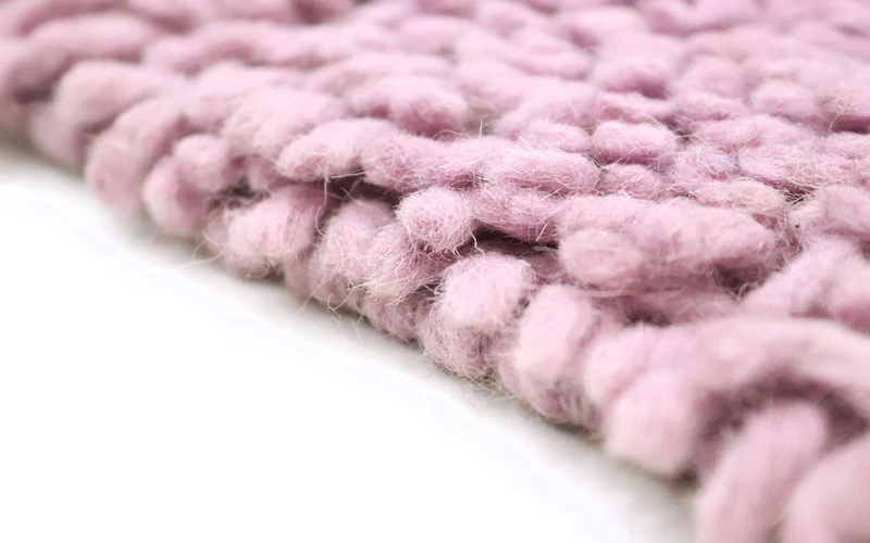 Hochflor Teppich 79x315cm - lila