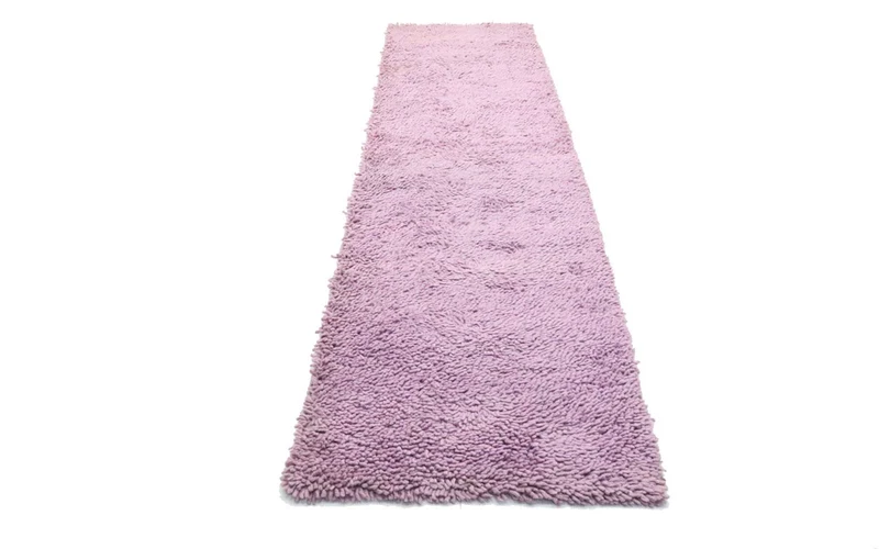 Hochflor Teppich 79x315cm - lila