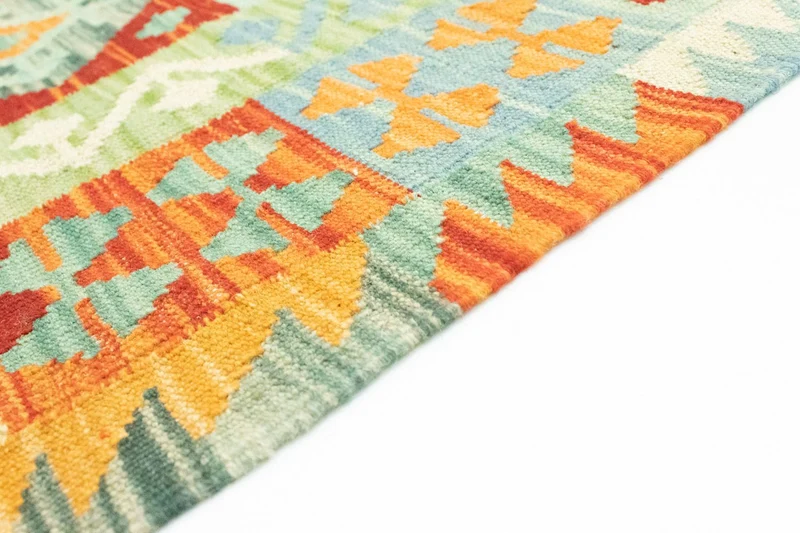 Kelim Afghan Teppich 125x183cm - bunt