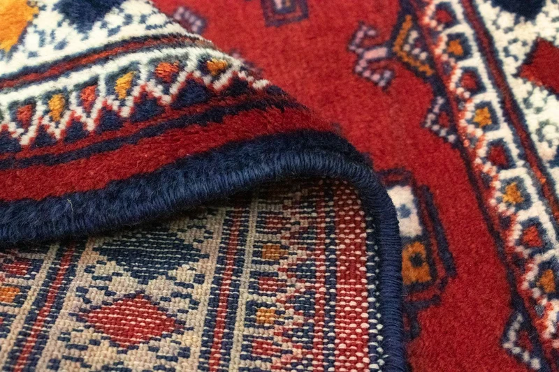 Turkaman Teppich 70x91cm - Orientteppich - rot