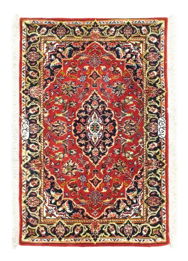 Keshan Teppich 67x97cm - Perserteppich - rot