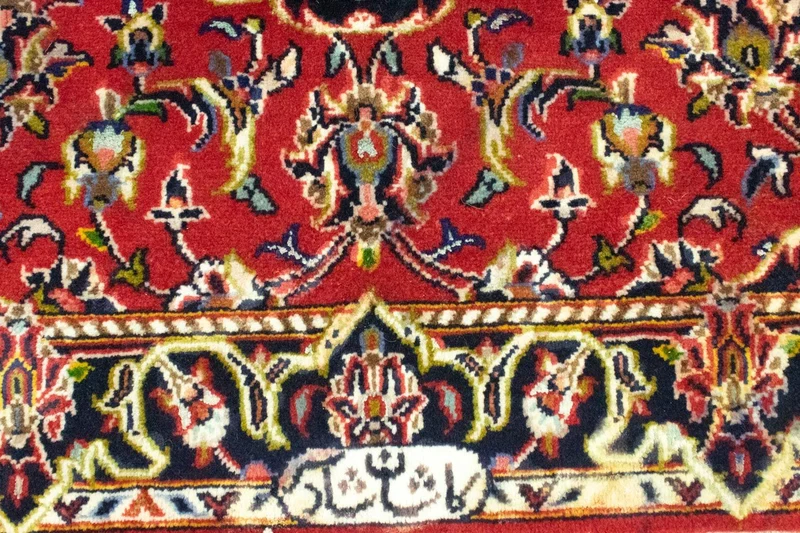 Keshan Teppich 67x97cm - Perserteppich - rot