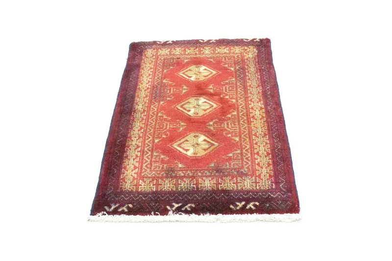 Turkaman Teppich 60x85cm - Orientteppich - rot
