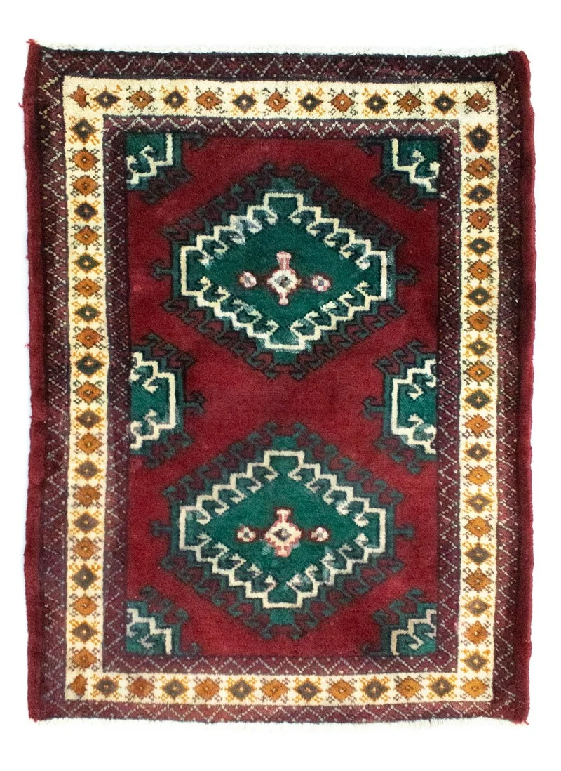 Turkaman Teppich 64x87cm - Orientteppich - rot