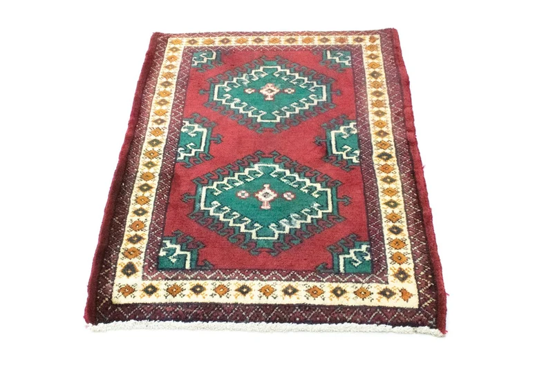 Turkaman Teppich 64x87cm - Orientteppich - rot