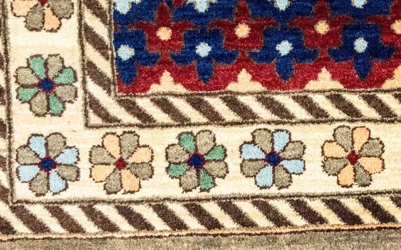 Loribaft Teppich Perser 197x303cm - Wollteppich - mehrfarbig