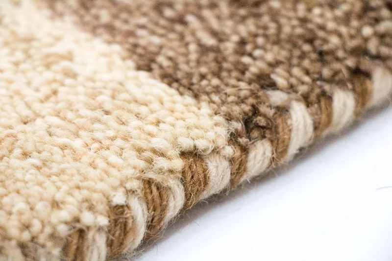 Gabbeh Teppich Indus 143x196cm - Wollteppich - beige