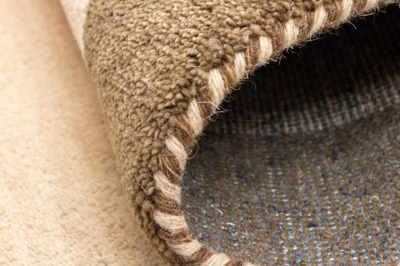Gabbeh Teppich Indus 91x160cm - Wollteppich - beige