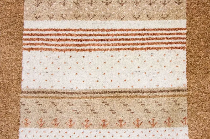 Gabbeh Teppich Indus 87x163cm - Wollteppich - mehrfarbig