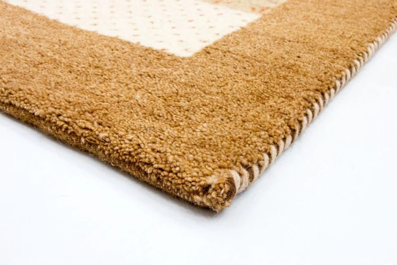 Gabbeh Teppich Indus 87x163cm - Wollteppich - mehrfarbig