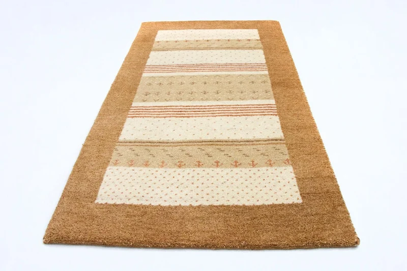 Gabbeh Teppich Indus 87x163cm - Wollteppich - mehrfarbig