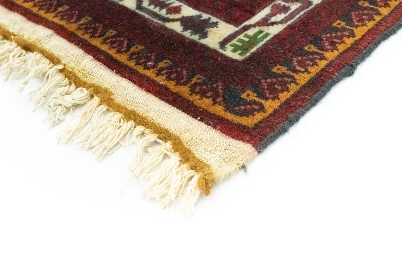 Afghan Teppich 100x140cm - Orientteppich - blau