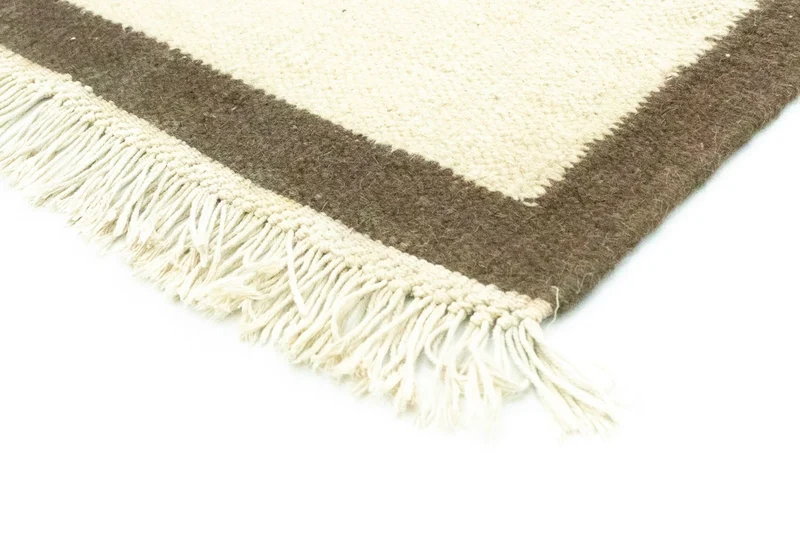 Kelim Modern Teppich 140x195cm - braun