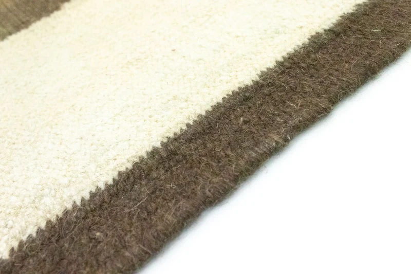 Kelim Modern Teppich 140x195cm - braun