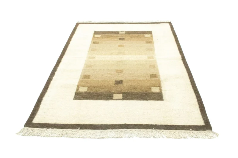 Kelim Modern Teppich 140x195cm - braun