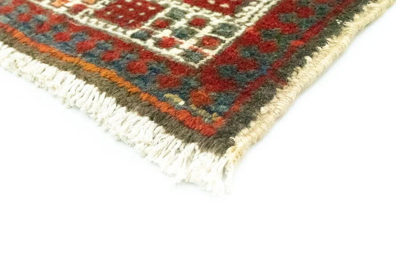 Hamadan Teppich 96x160cm - Perserteppich - rot