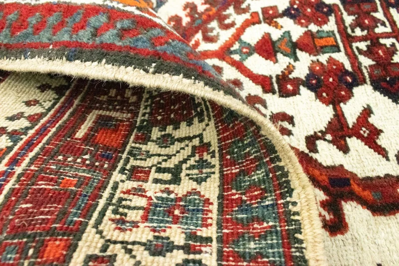 Hamadan Teppich 96x160cm - Perserteppich - rot