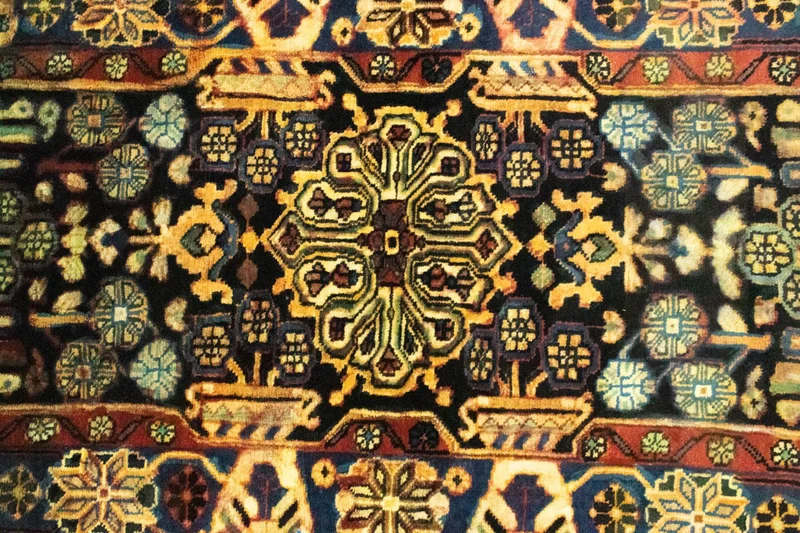 Nahavand Teppich 90x172cm - Perserteppich - blau