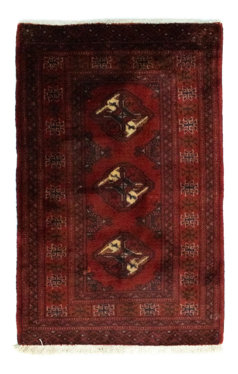 Turkaman Teppich 63x96cm - Orientteppich - rot