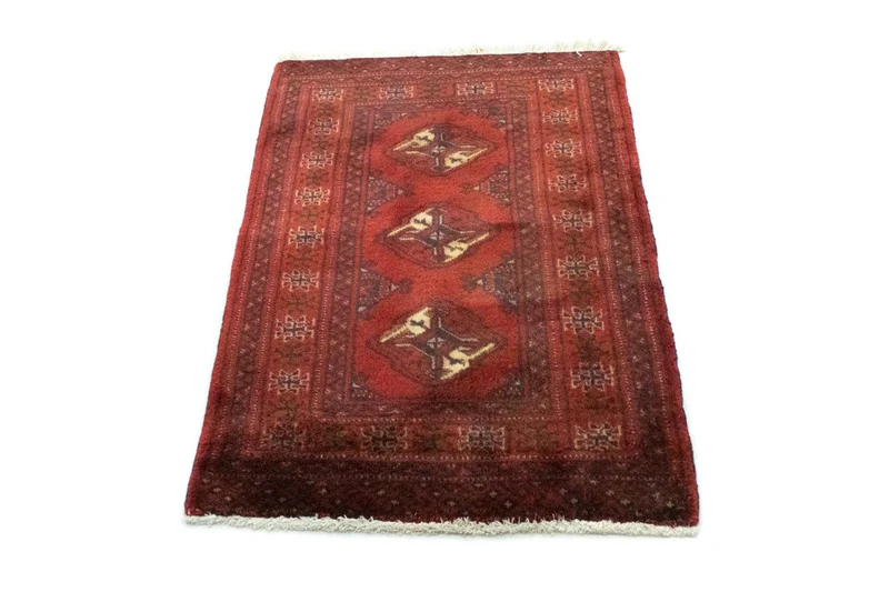 Turkaman Teppich 63x96cm - Orientteppich - rot